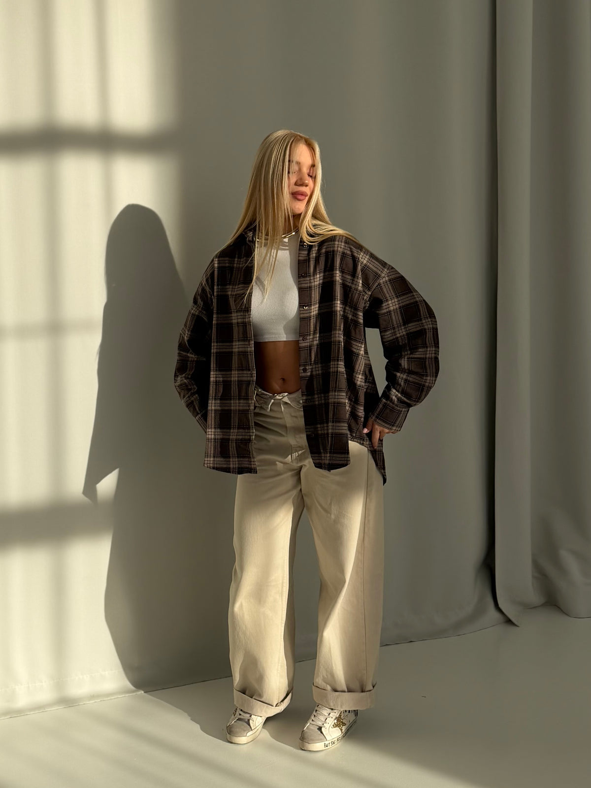 CHECKERED SHIRT “Brown”