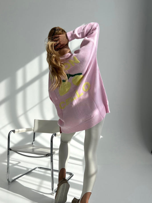CARDIGAN “Limoncello” in pink