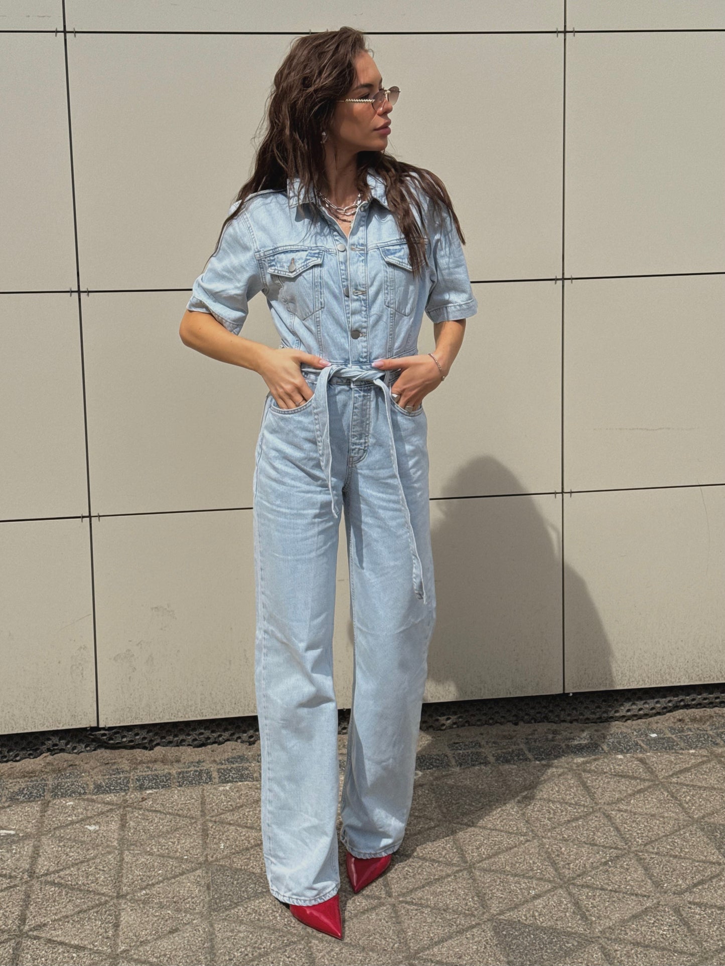 DENIM JUMPSUIT