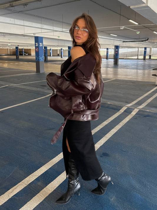 OVERSIZED JACKET “Bordo Leather”