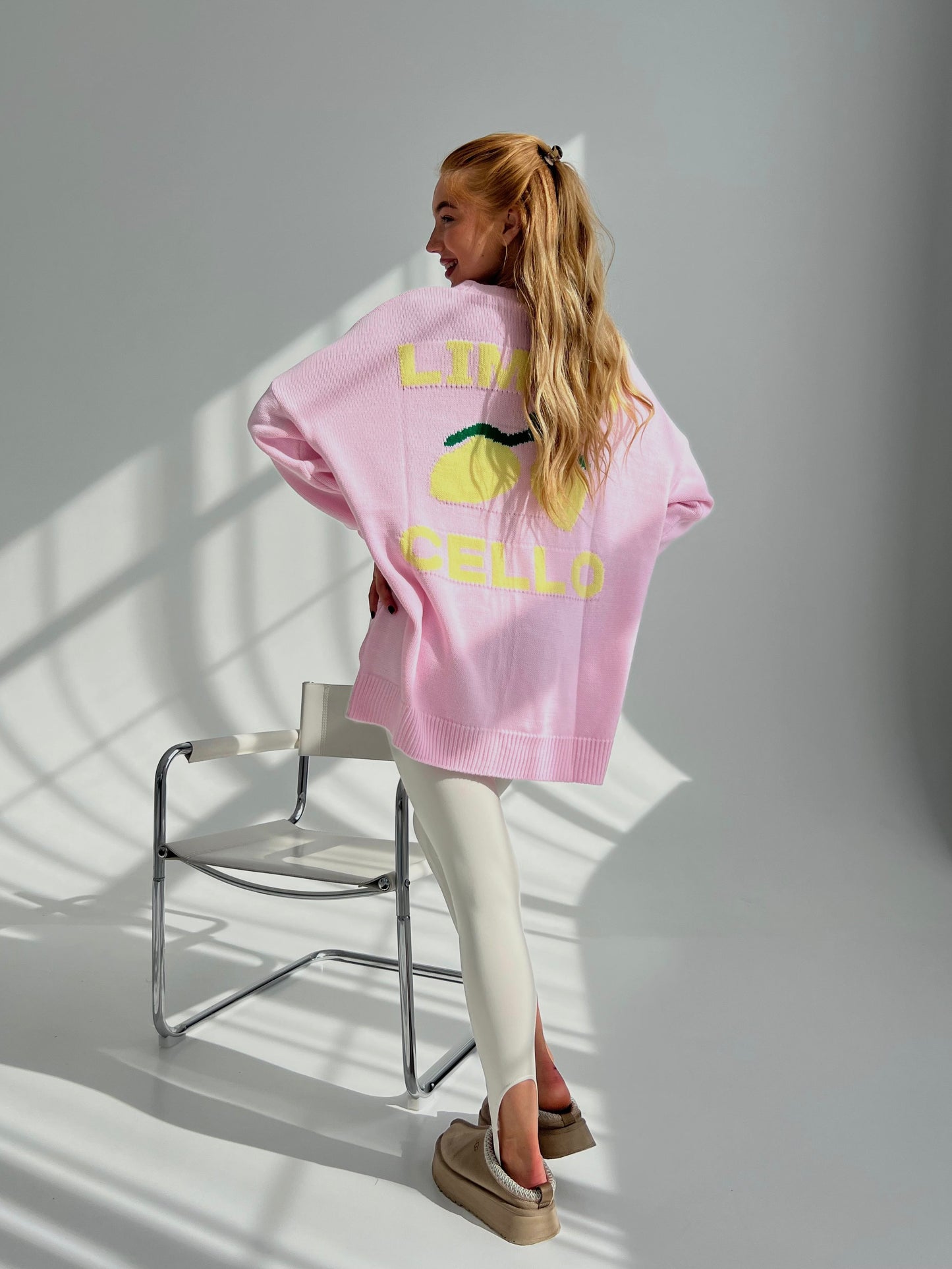 CARDIGAN “Limoncello” in pink