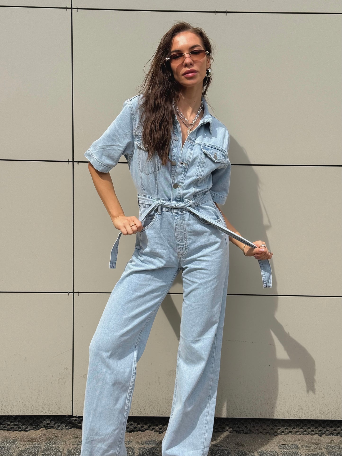 DENIM JUMPSUIT