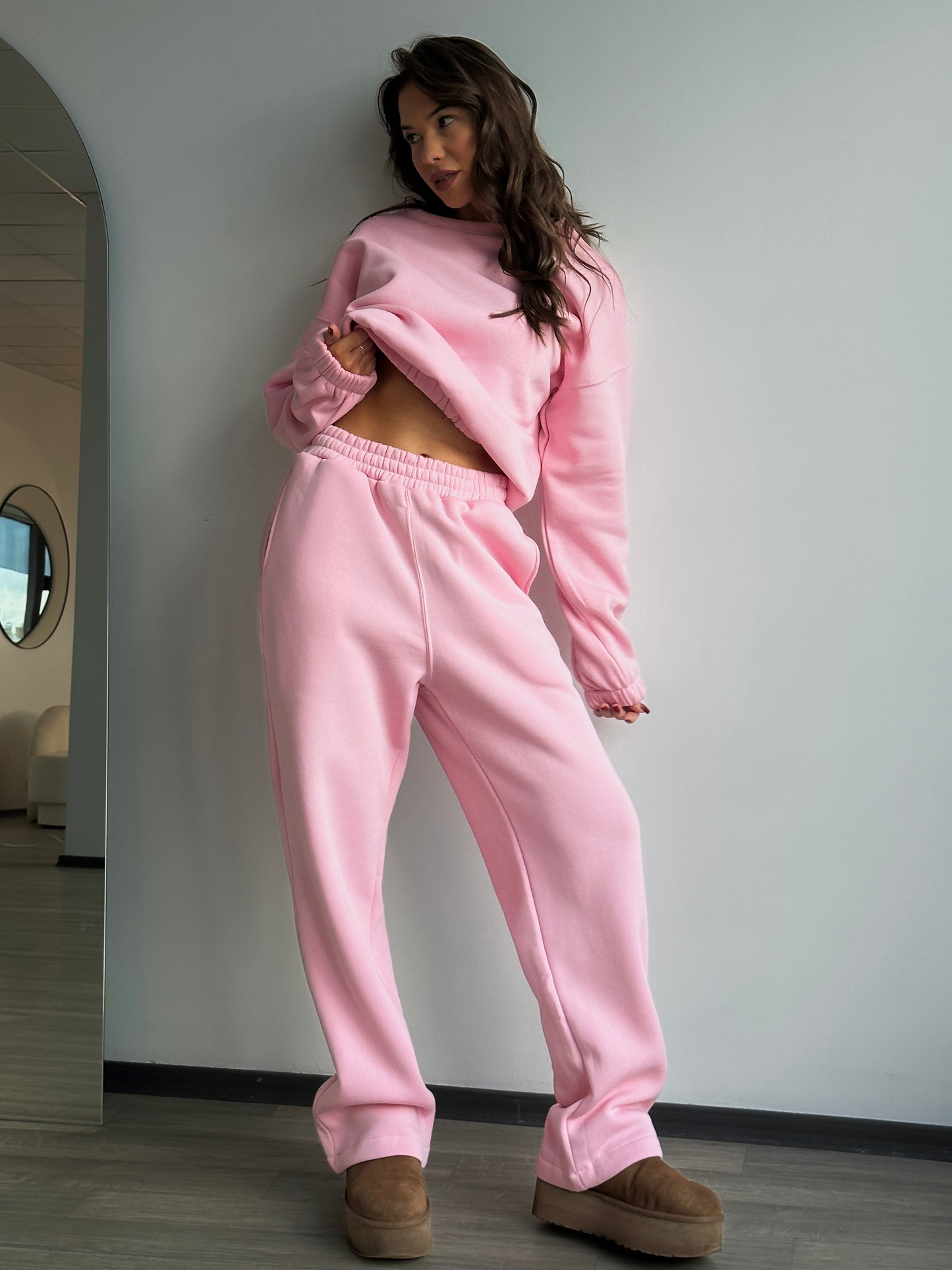 BABY PINK OVERSIZED SET