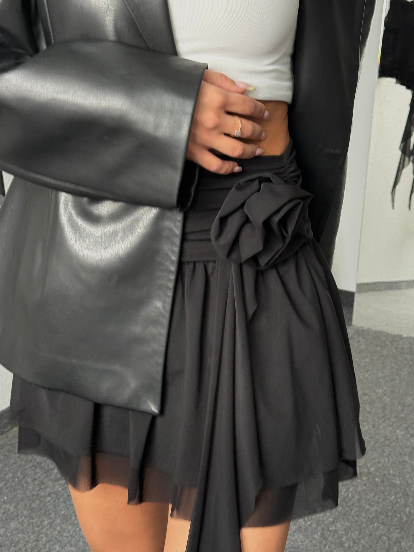 SKIRT “Black Bloom”