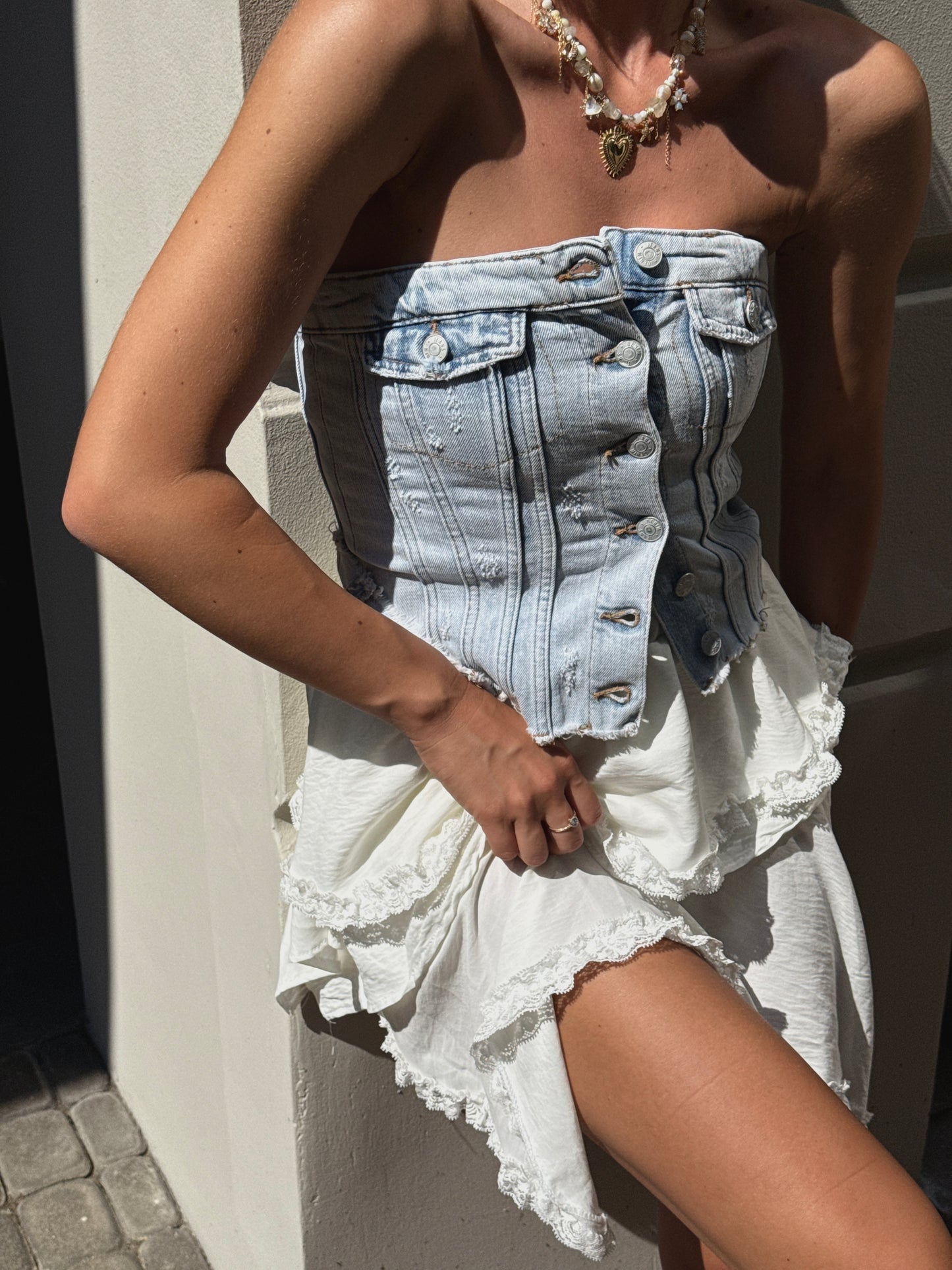 SKIRT “White Ruffle”