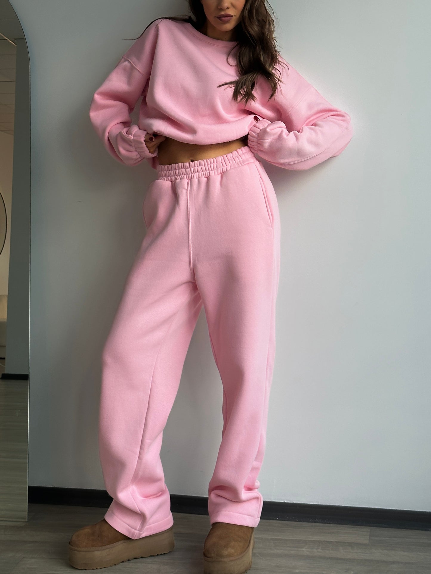 BABY PINK OVERSIZED SET