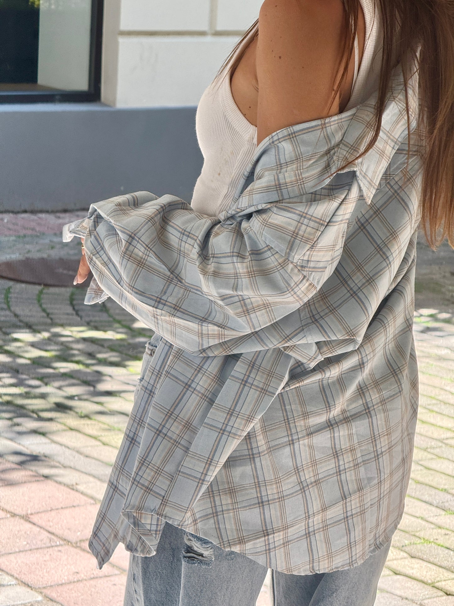 CHECKERED SHIRT “Baby Blue”