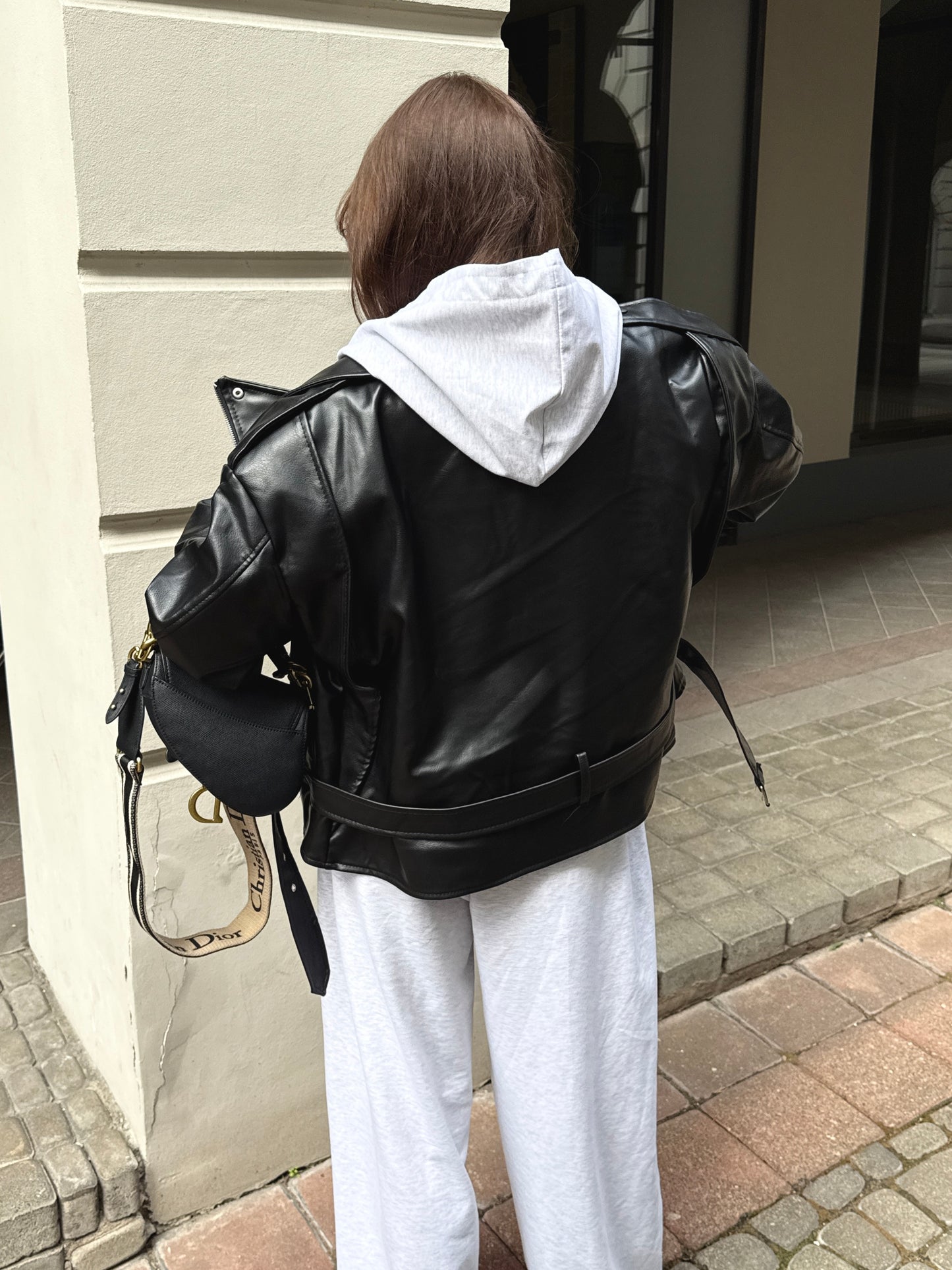 OVERSIZED JACKET “Black Leather”