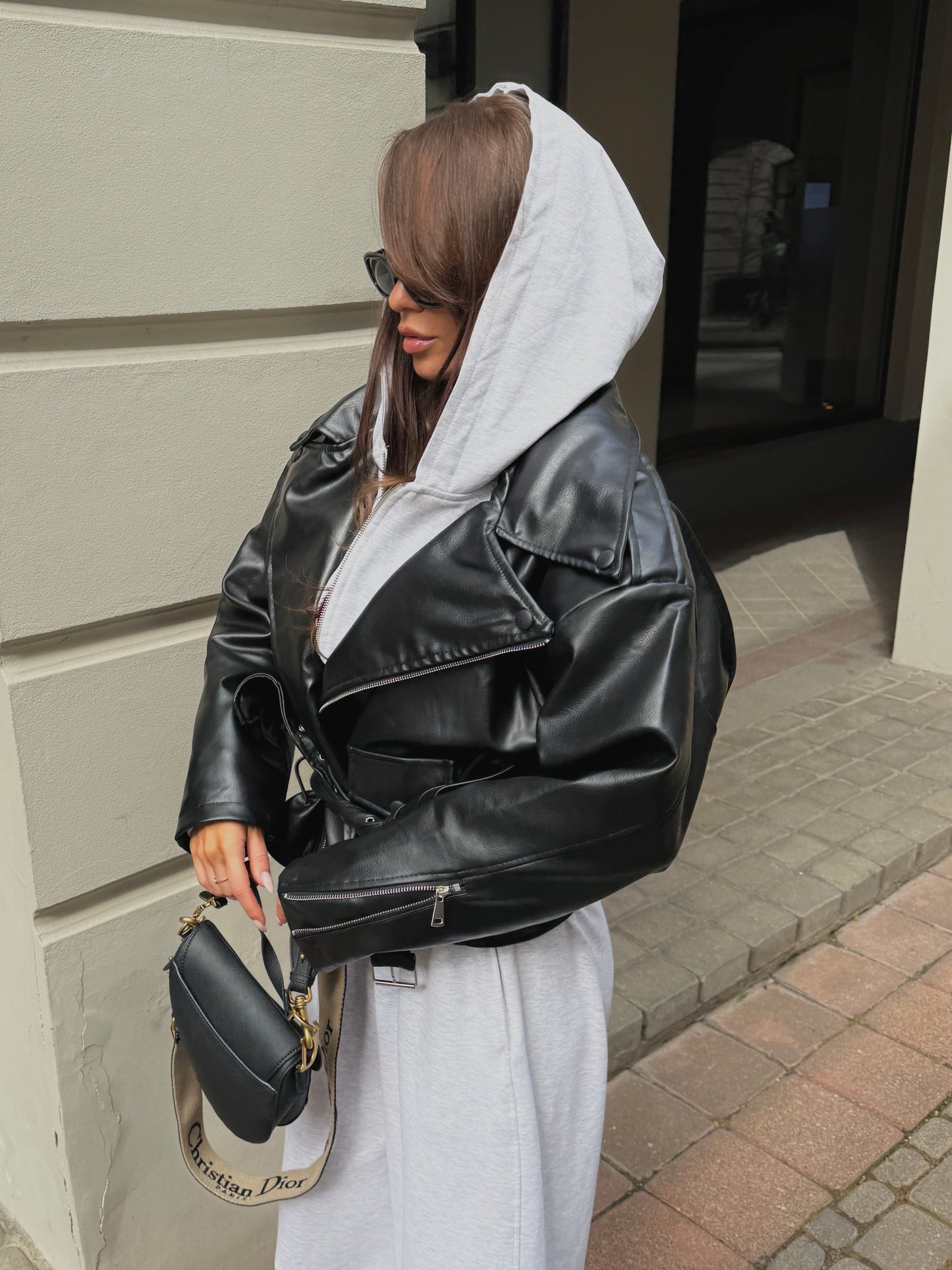 OVERSIZED JACKET “Black Leather”