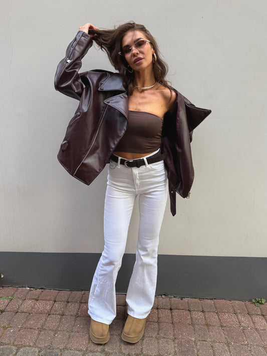 WHITE JEANS “Flare”