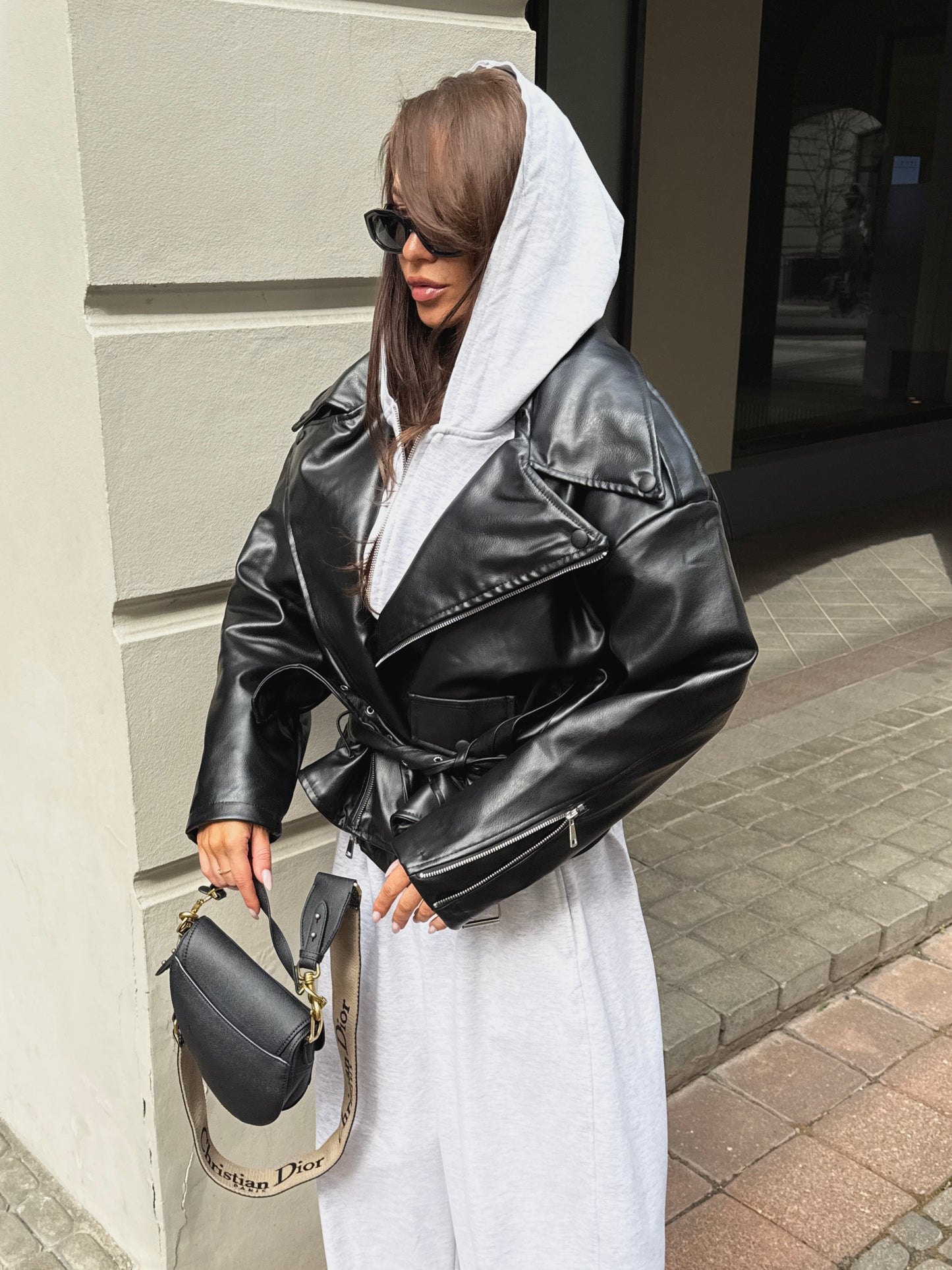 OVERSIZED JACKET “Black Leather”