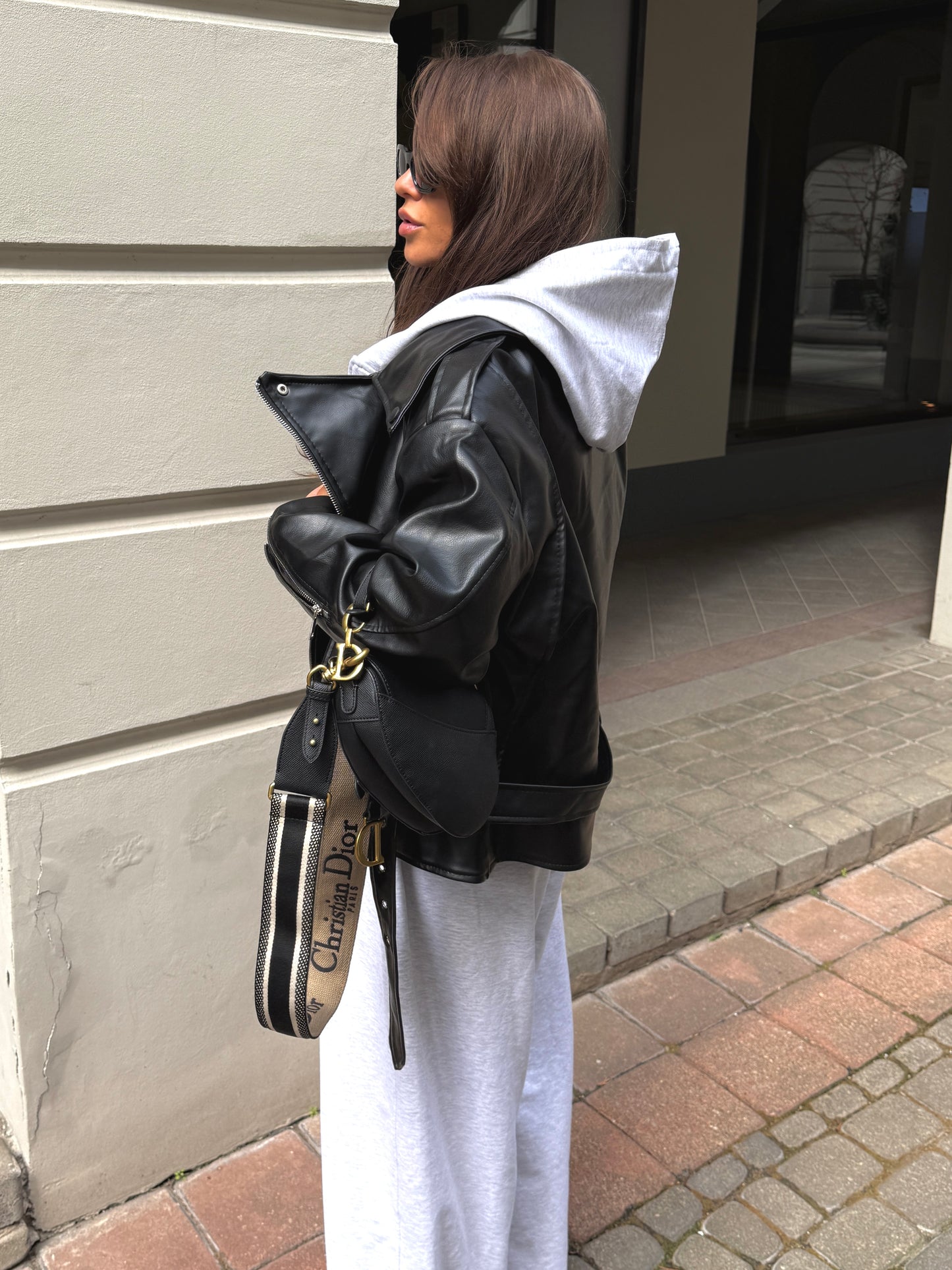 OVERSIZED JACKET “Black Leather”