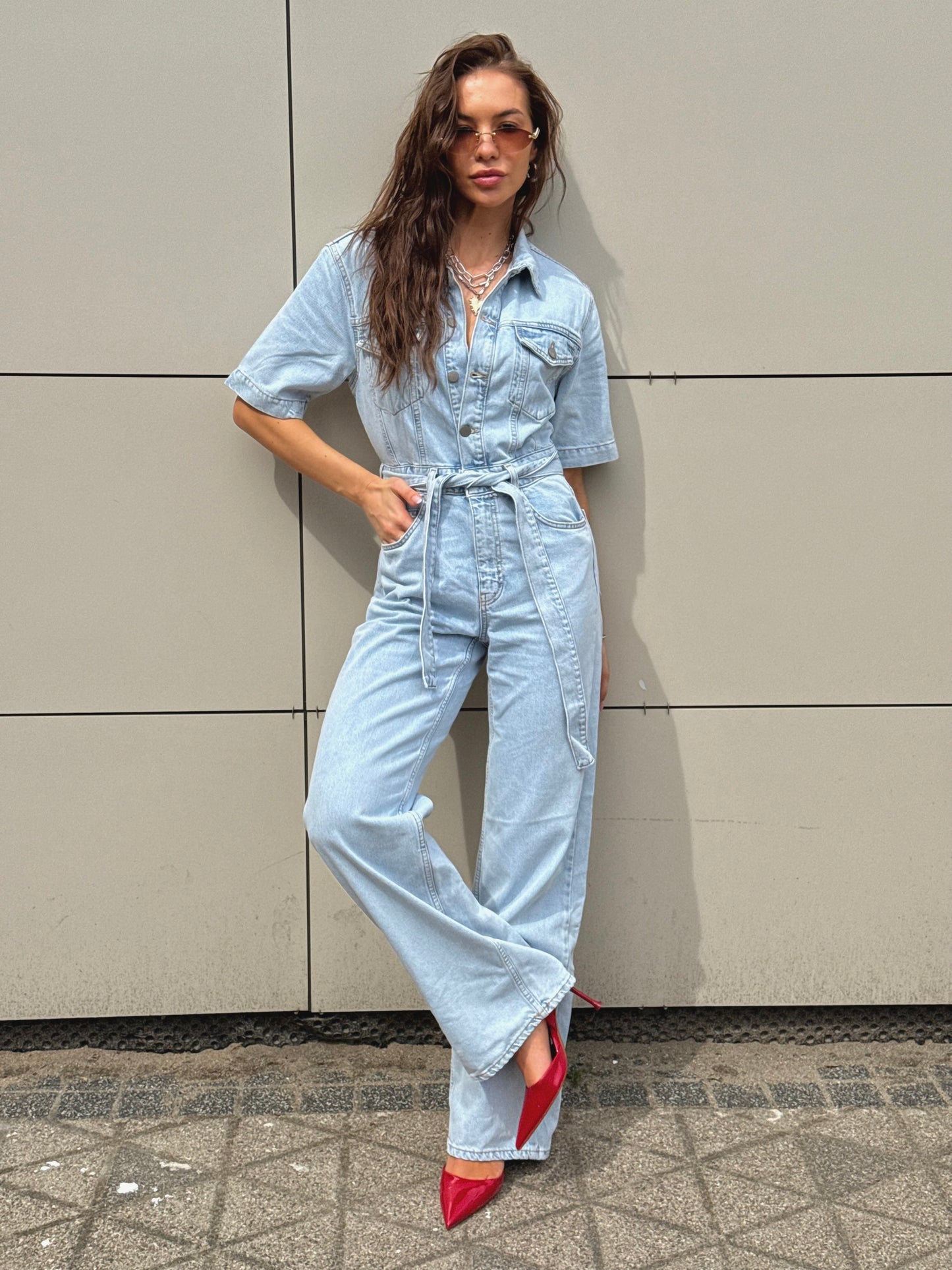 DENIM JUMPSUIT