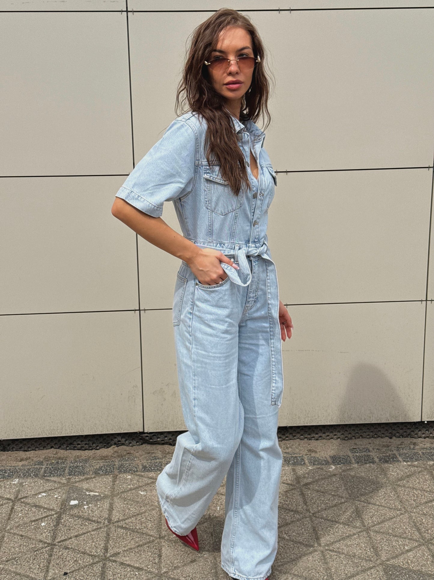 DENIM JUMPSUIT